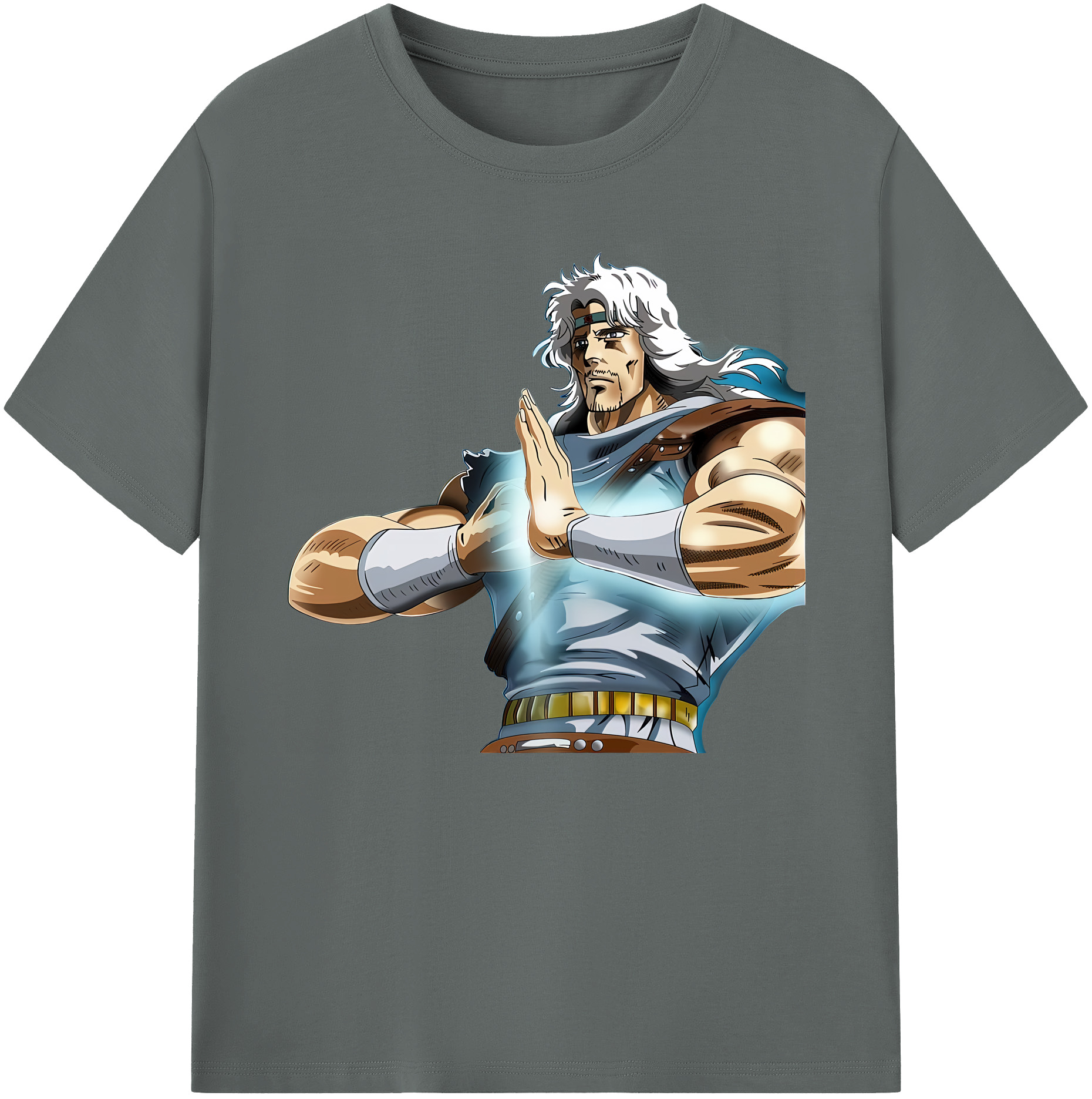 （画像用） 北斗の拳 Fist of the North Star 綿100％ メンズ半袖Tシャツ｜肌触りやわらか＆通気性